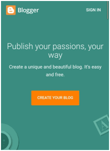 create your blog in mobile 