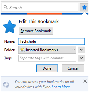 मोज़िला ब्राउज़र में बुकमार्क बनाने का तरीका 