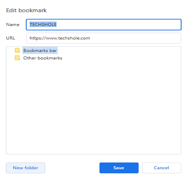 क्रोम ब्राउज़र में बुकमार्क फोल्डर बनाने का तरीका 