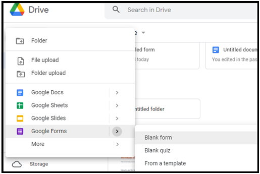 Google Drive के द्वारा गूगल फॉर्म्स का उपयोग करें