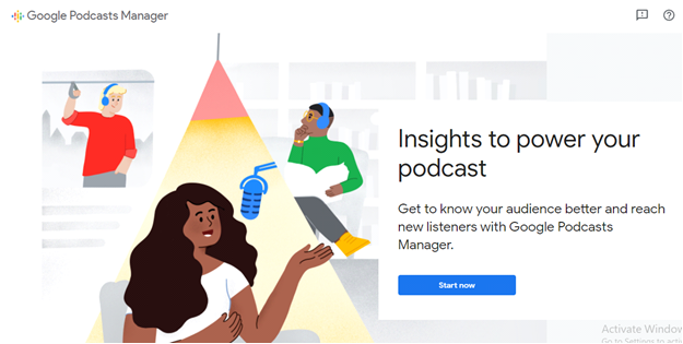 google podcast manager